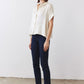 Boxy Washable Silk Cropped Blouse