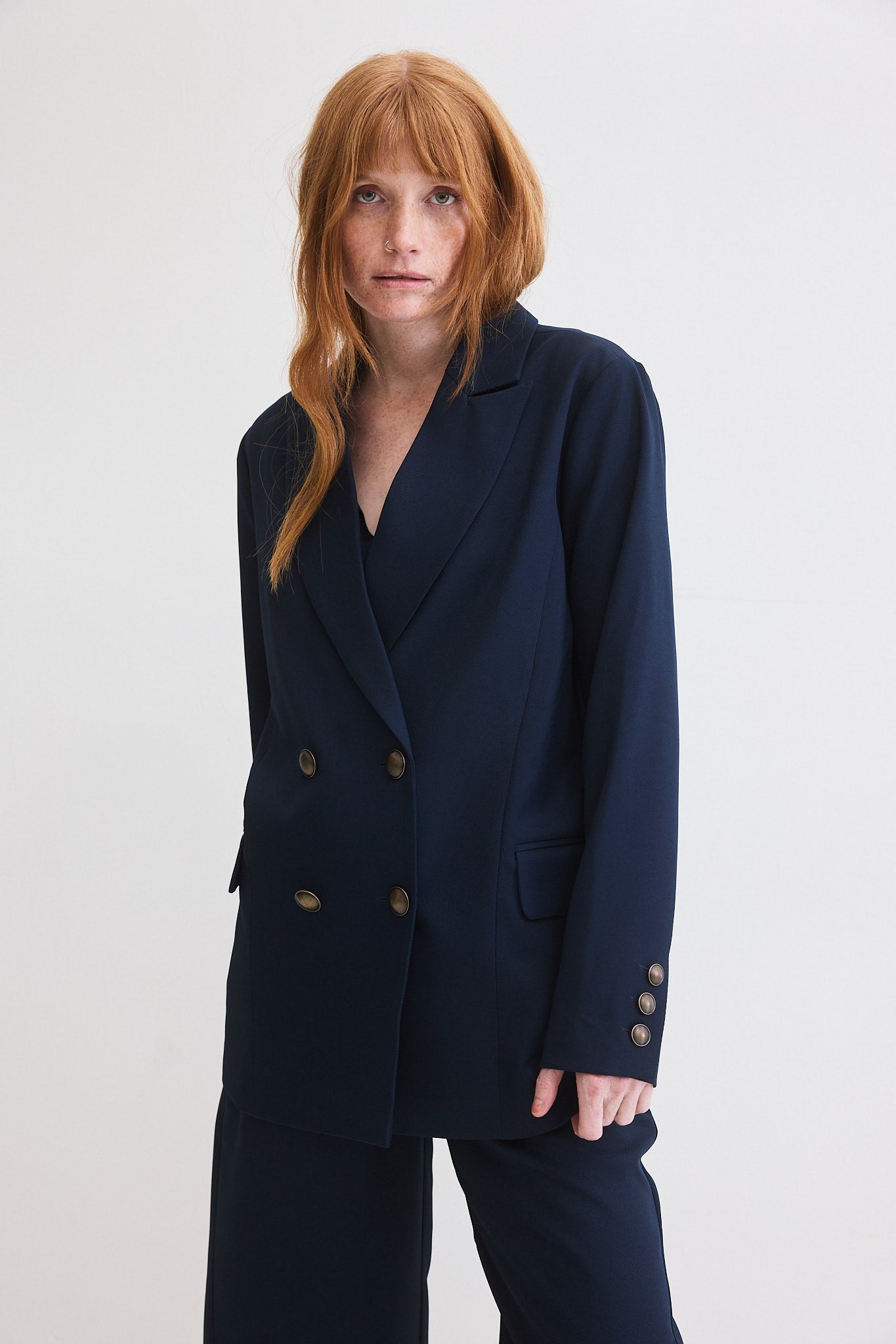 The Boyfriend Blazer in Navy - Women’s clothing by Ruti