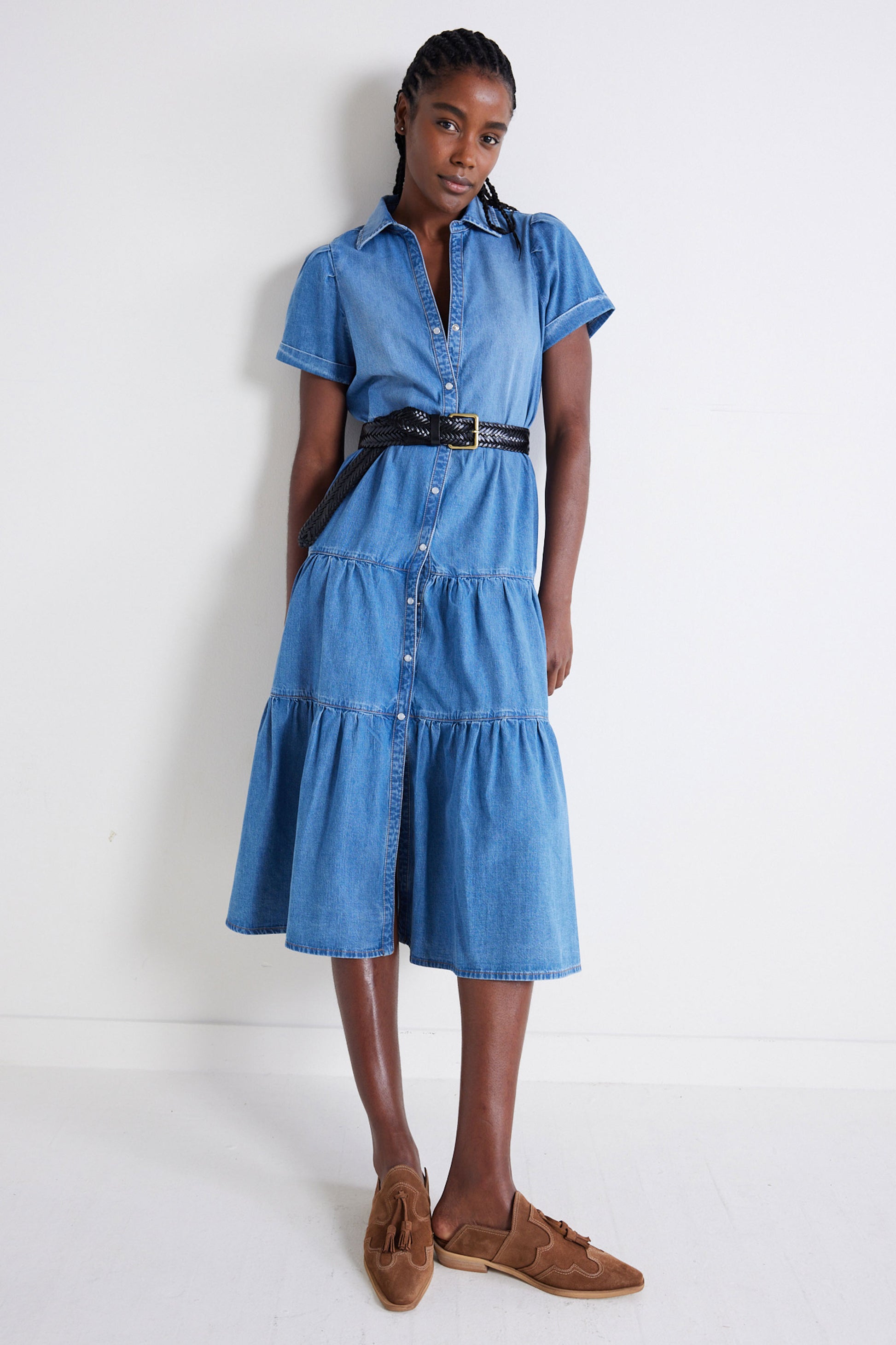 Ruti Breaking Free Long Denim Dress Women's Size L Pacific at Ruti Ruti Breaking Free Long Denim Dress Women's Size L Pacific at Ruti