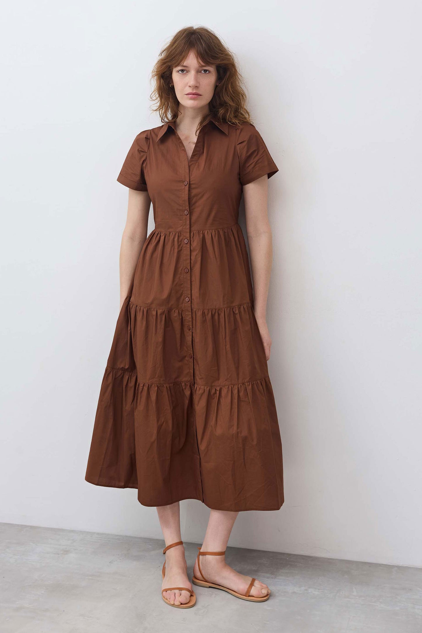 Breaking Free Long Poplin Dress