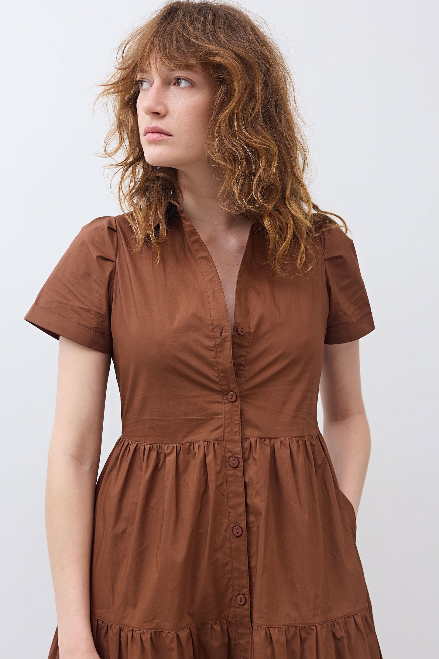 Breaking Free Long Poplin Dress