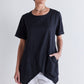 Breezy Asymmetric Linen Top