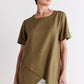 Breezy Asymmetric Linen Top