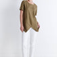 Breezy Asymmetric Linen Top