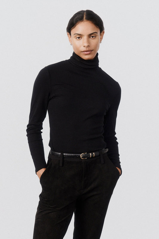 The Brushed Ribbed Turtleneck