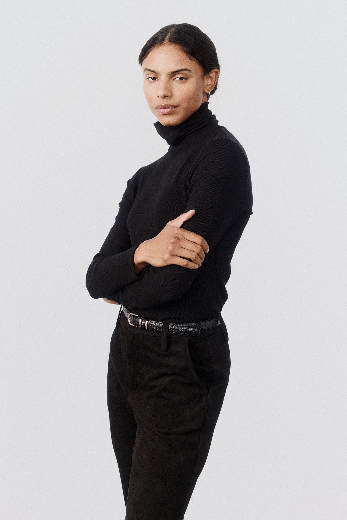 The Brushed Ribbed Turtleneck