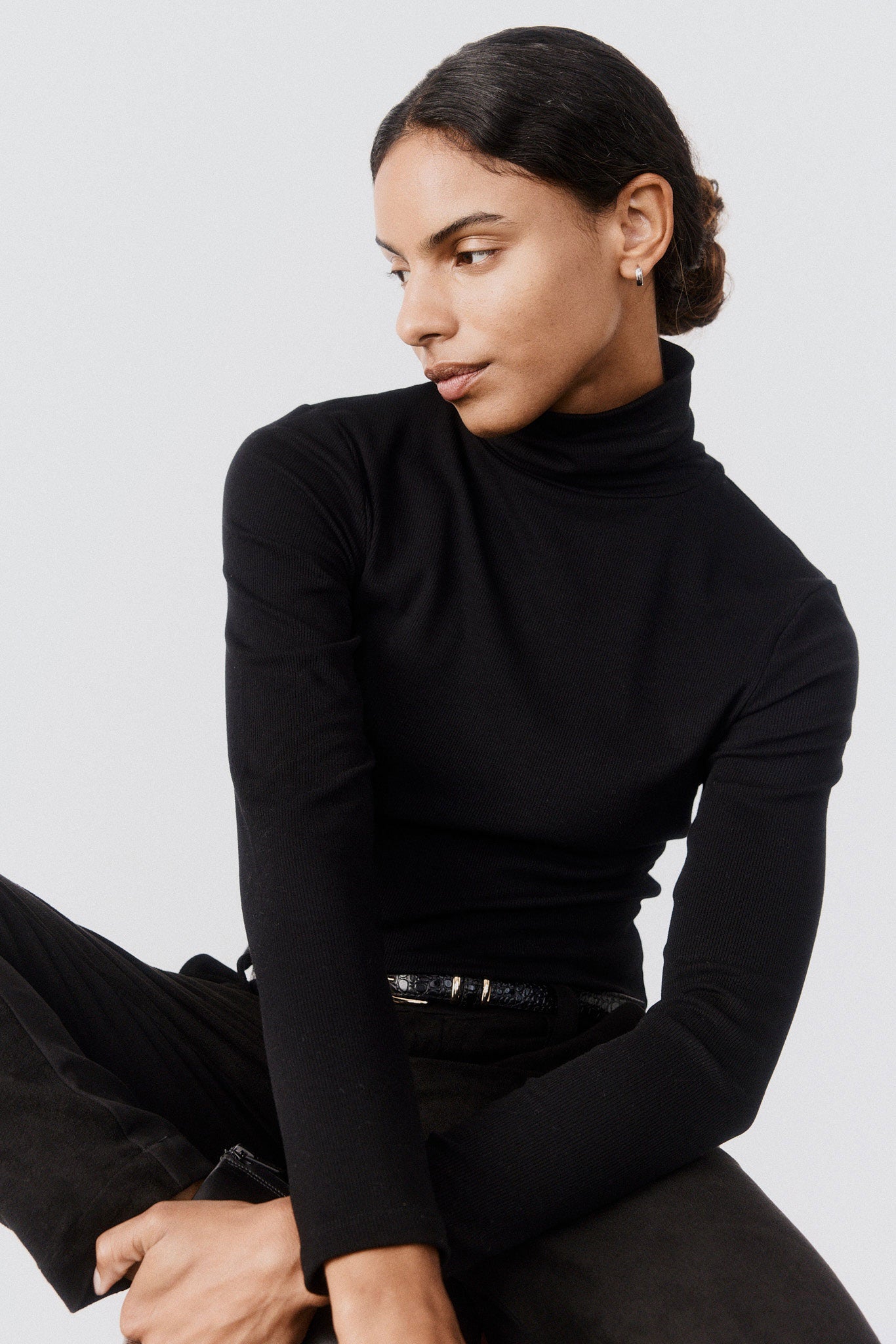 The Brushed Ribbed Turtleneck