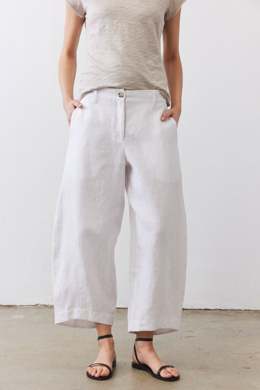 Carefree Wide Leg Linen Pants