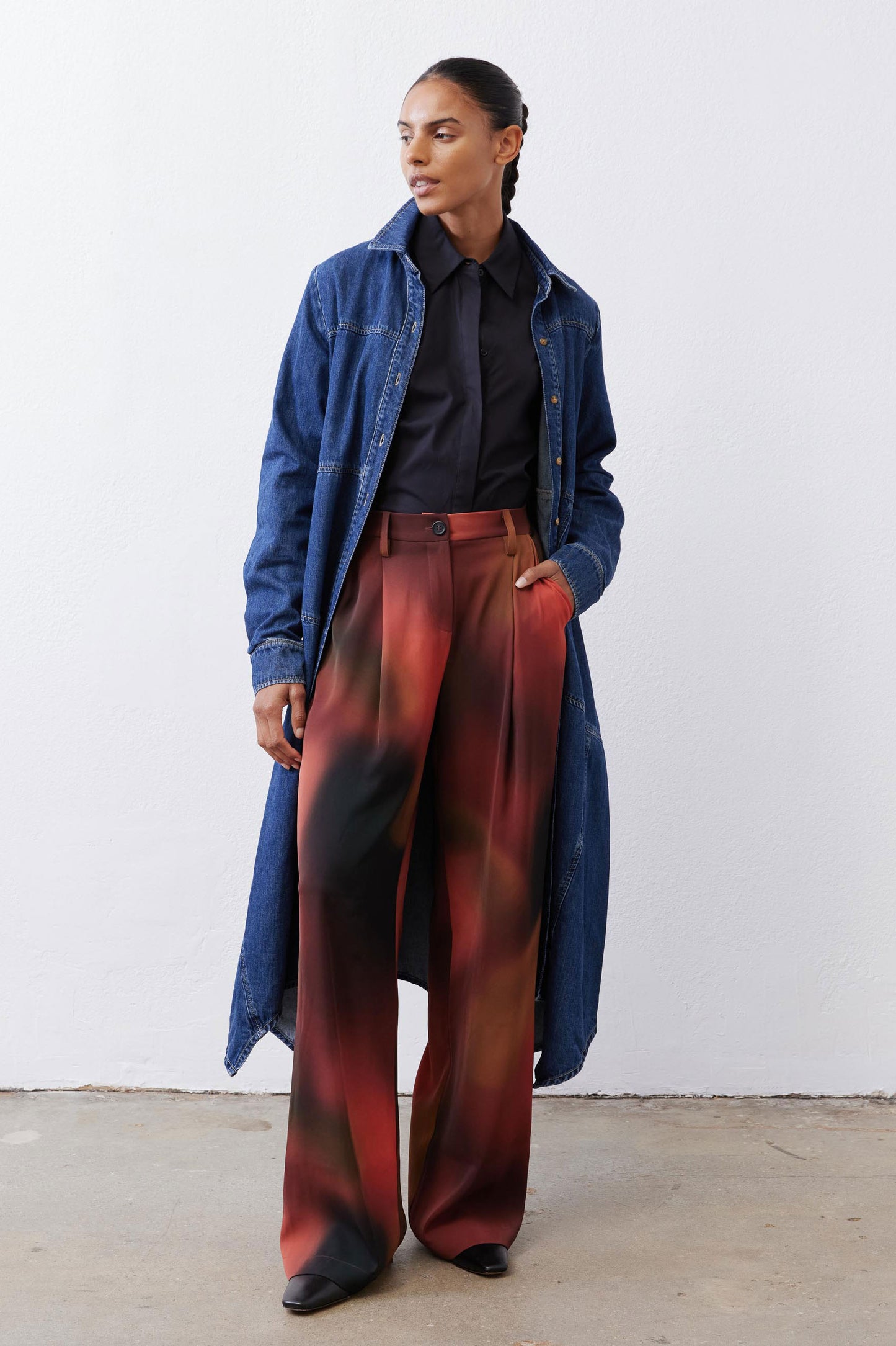The Clean Pleat Wide Leg Pants