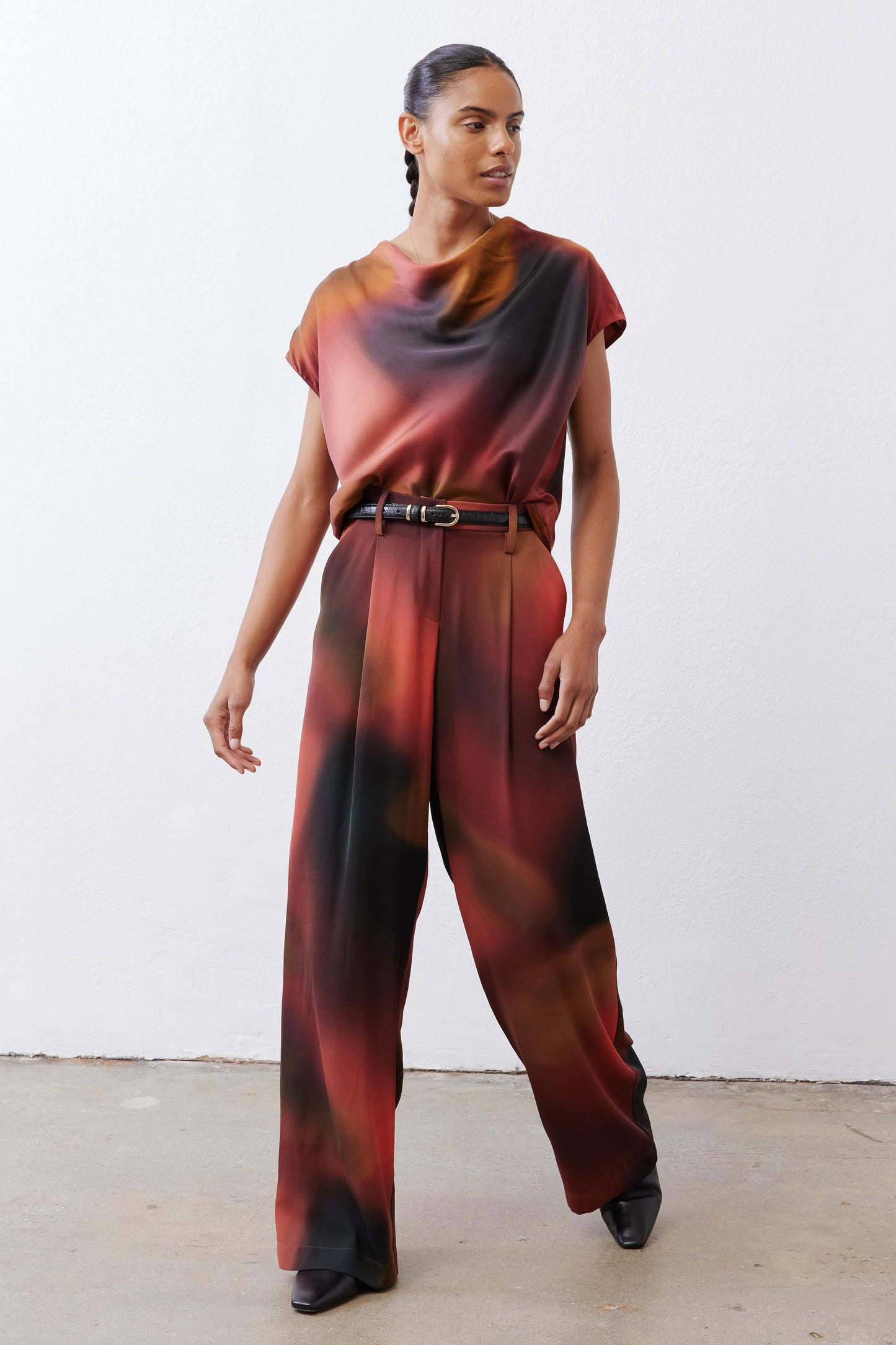 The Clean Pleat Wide Leg Pants