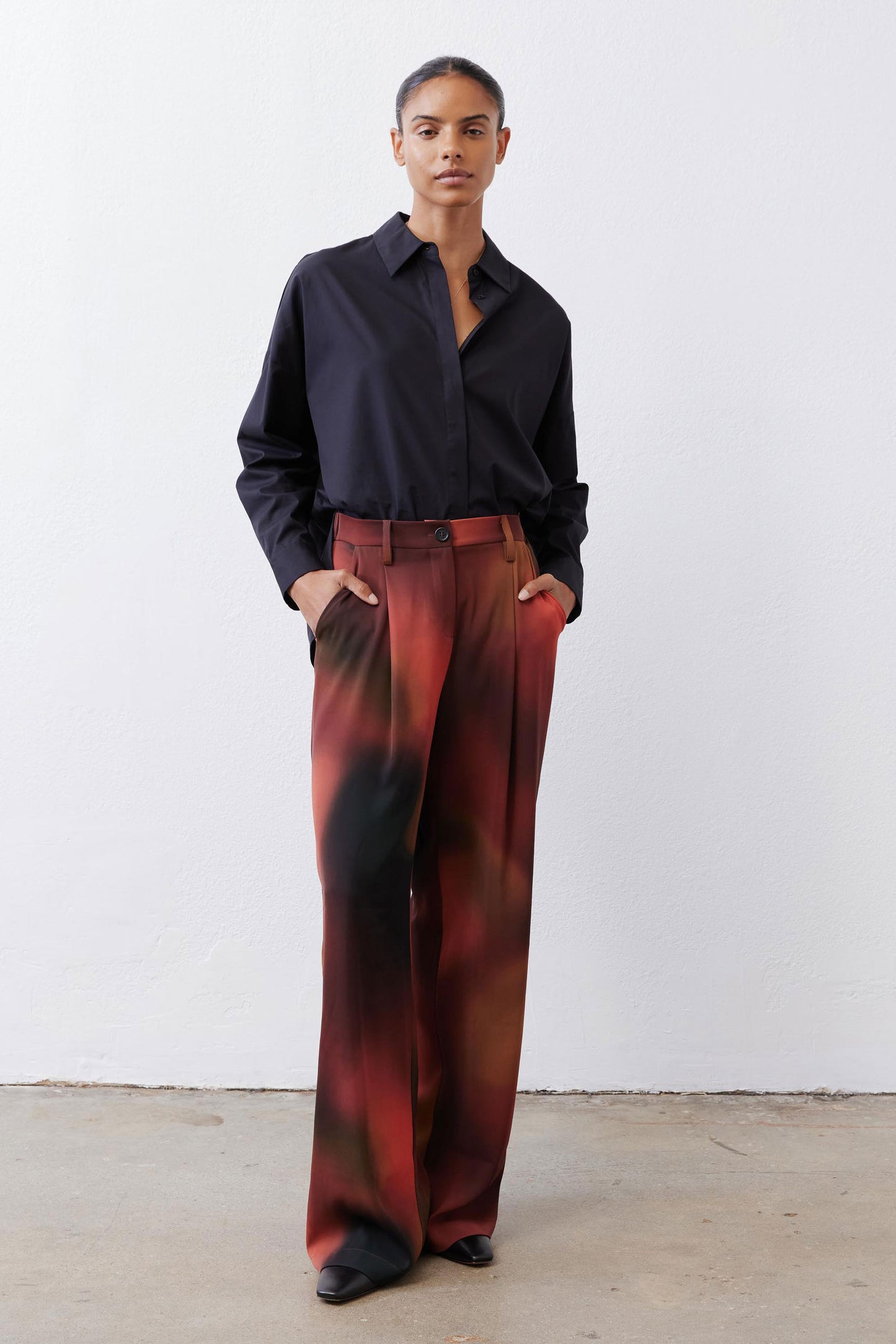 The Clean Pleat Wide Leg Pants