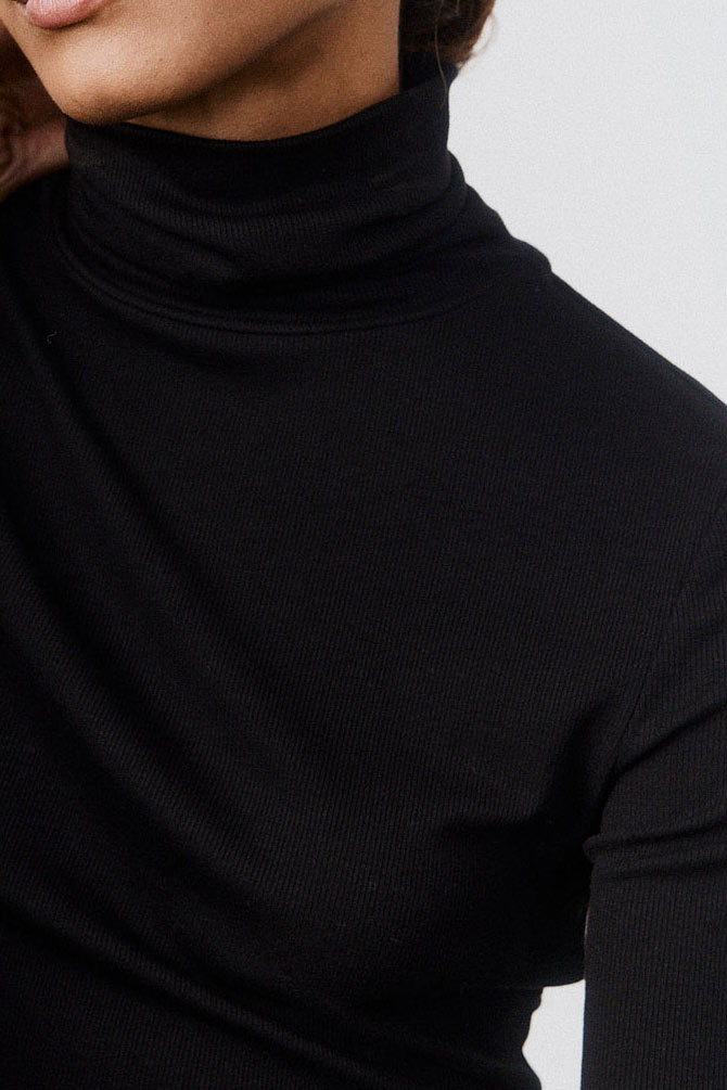 The Brushed Ribbed Turtleneck