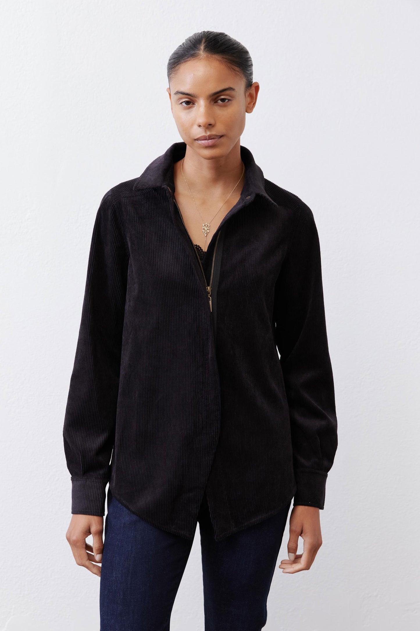 Corduroy Handkerchief Zip Top