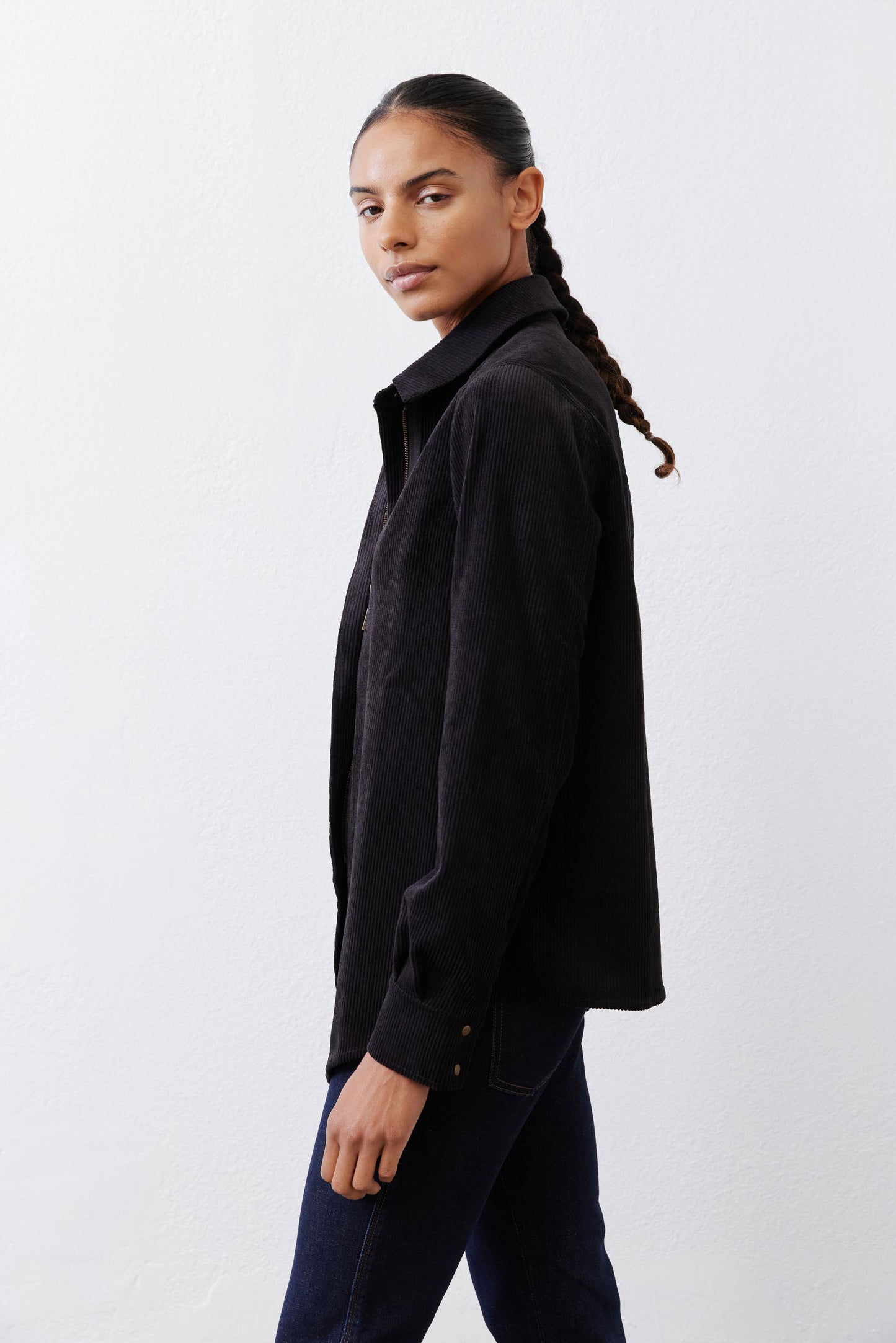 Corduroy Handkerchief Zip Top