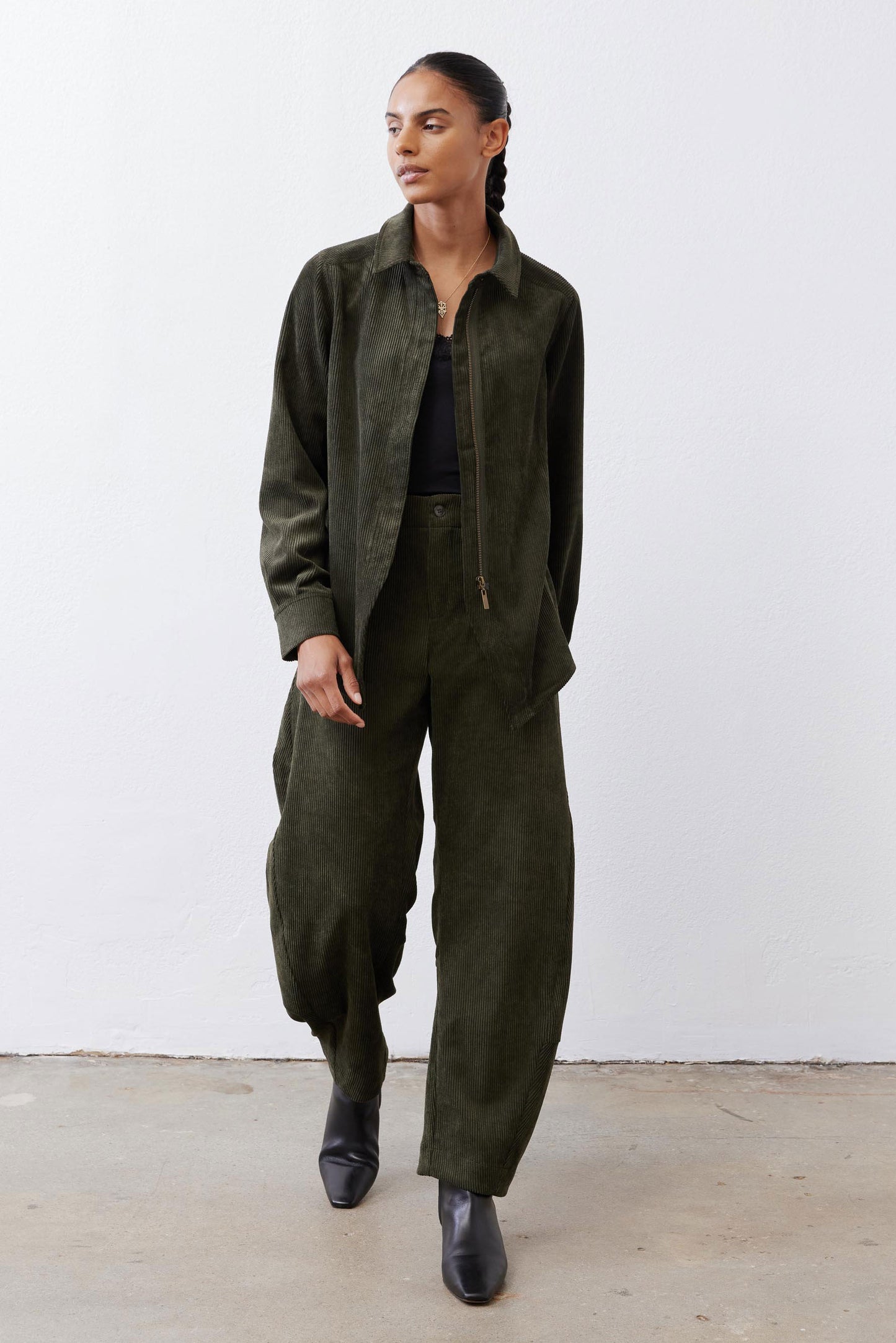 Corduroy Handkerchief Zip Top