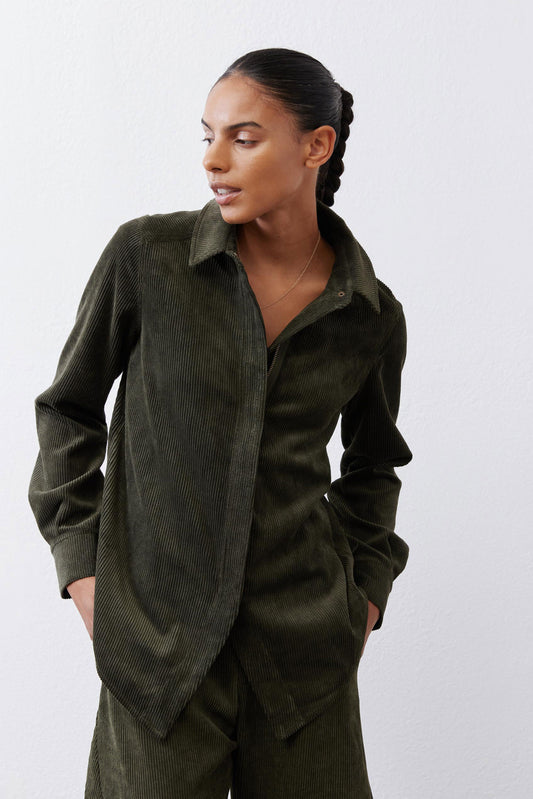 Corduroy Handkerchief Zip Top
