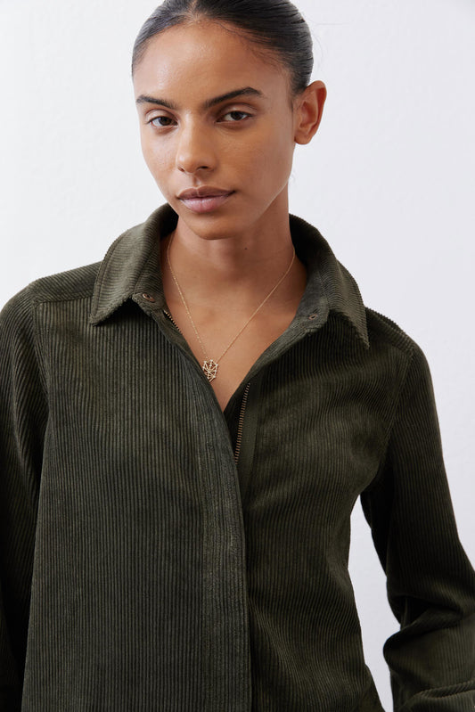 Corduroy Handkerchief Zip Top