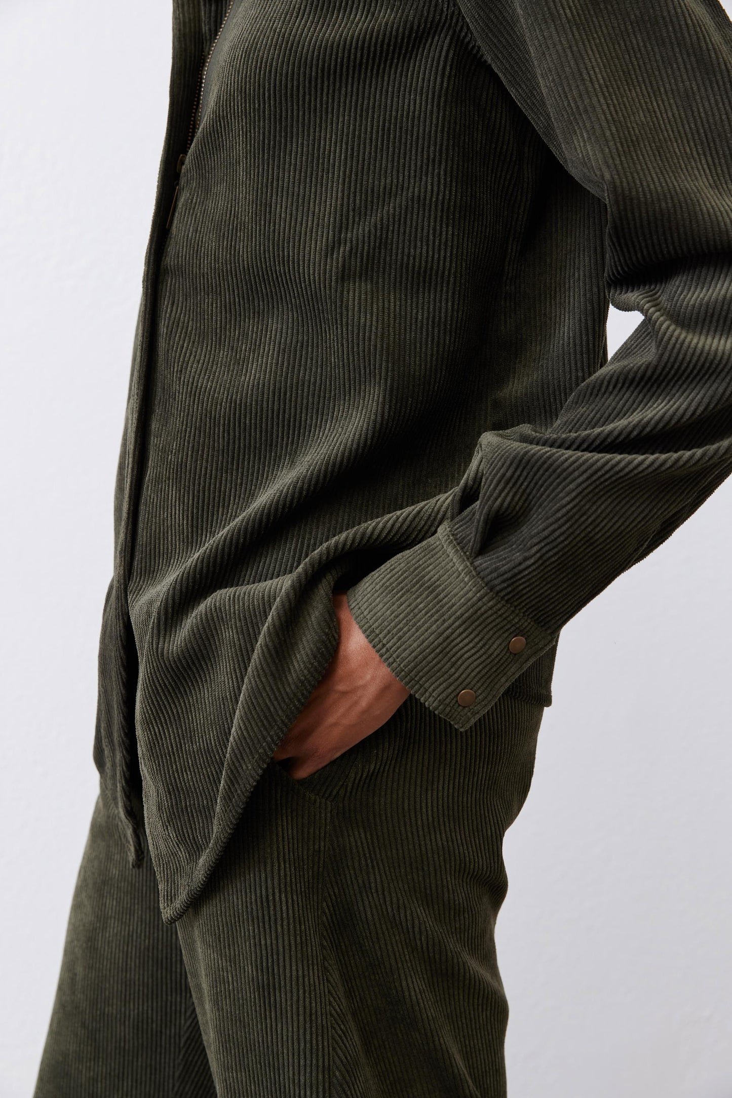 Corduroy Handkerchief Zip Top