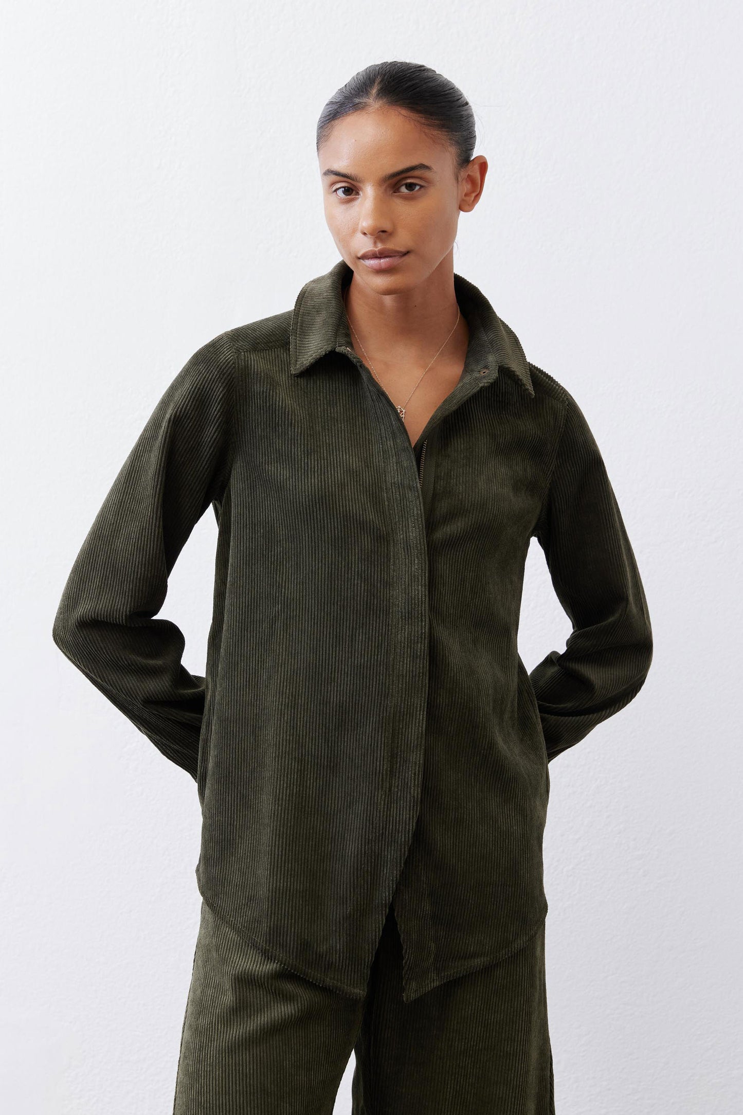 Corduroy Handkerchief Zip Top