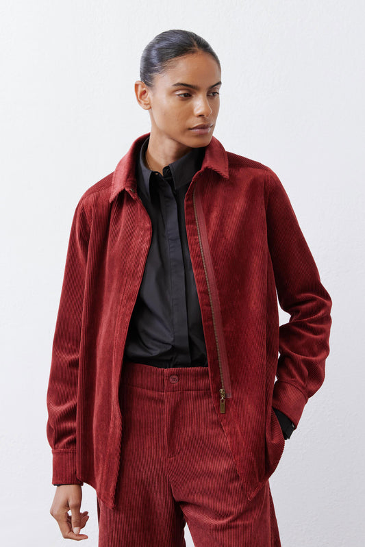 Corduroy Handkerchief Zip Top