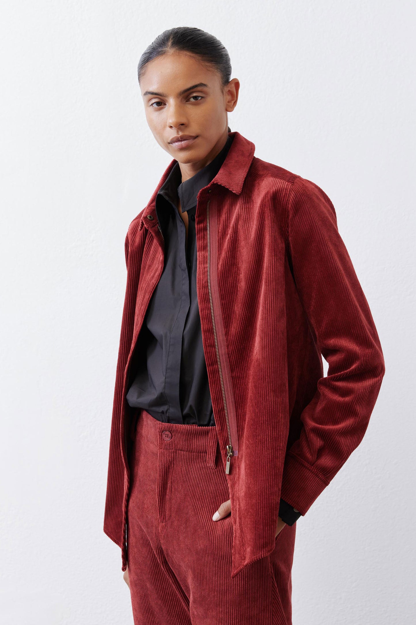 Corduroy Handkerchief Zip Top