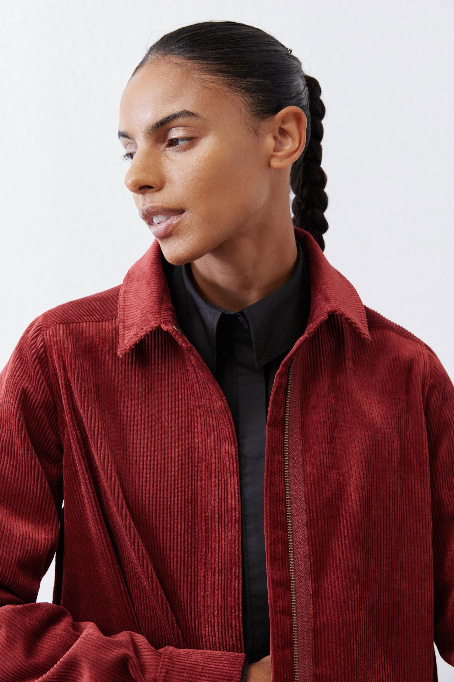 Corduroy Handkerchief Zip Top