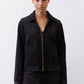 Cropped Corduroy Zip Jacket