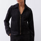 Cropped Corduroy Zip Jacket