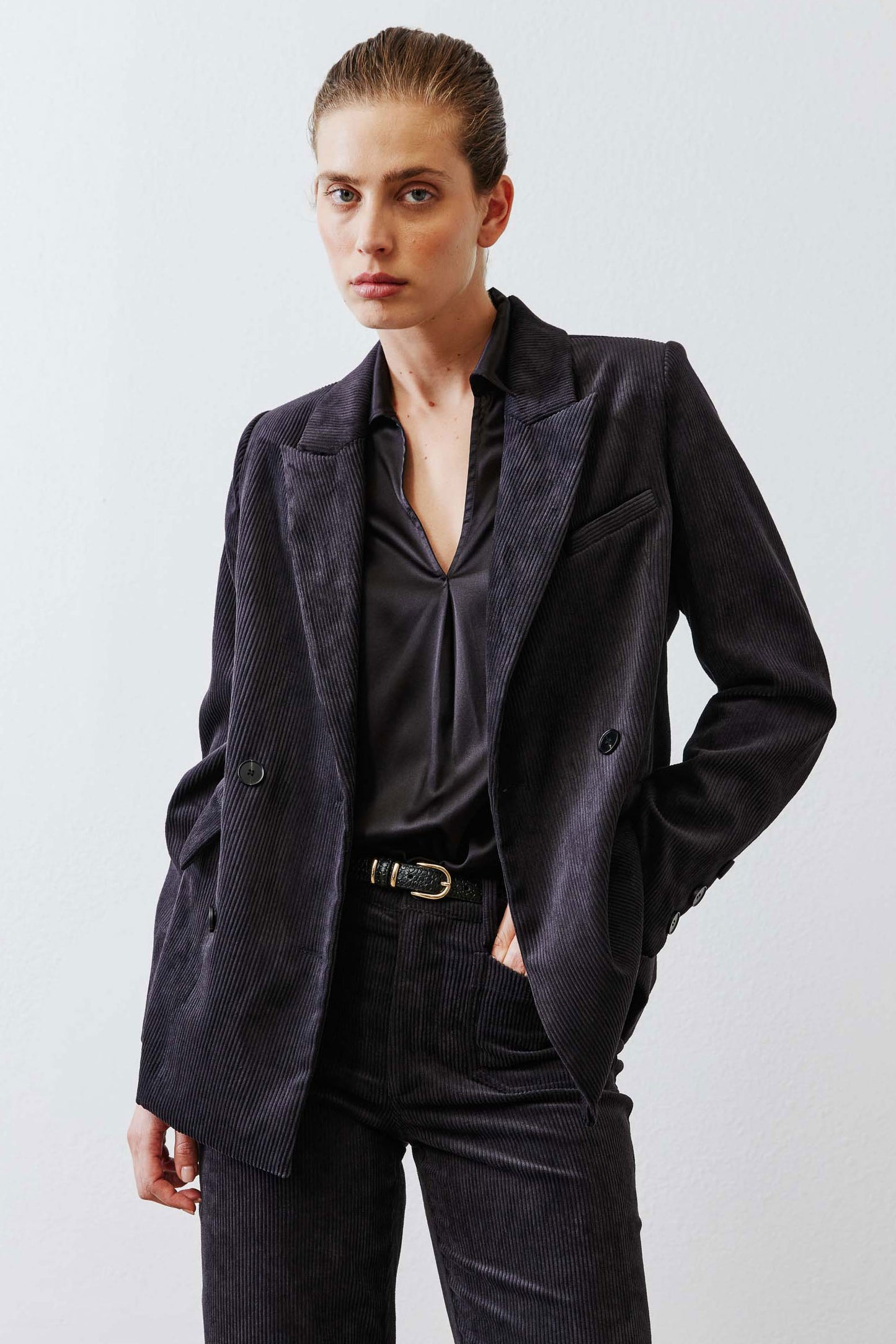 Corduroy On The Clock Blazer