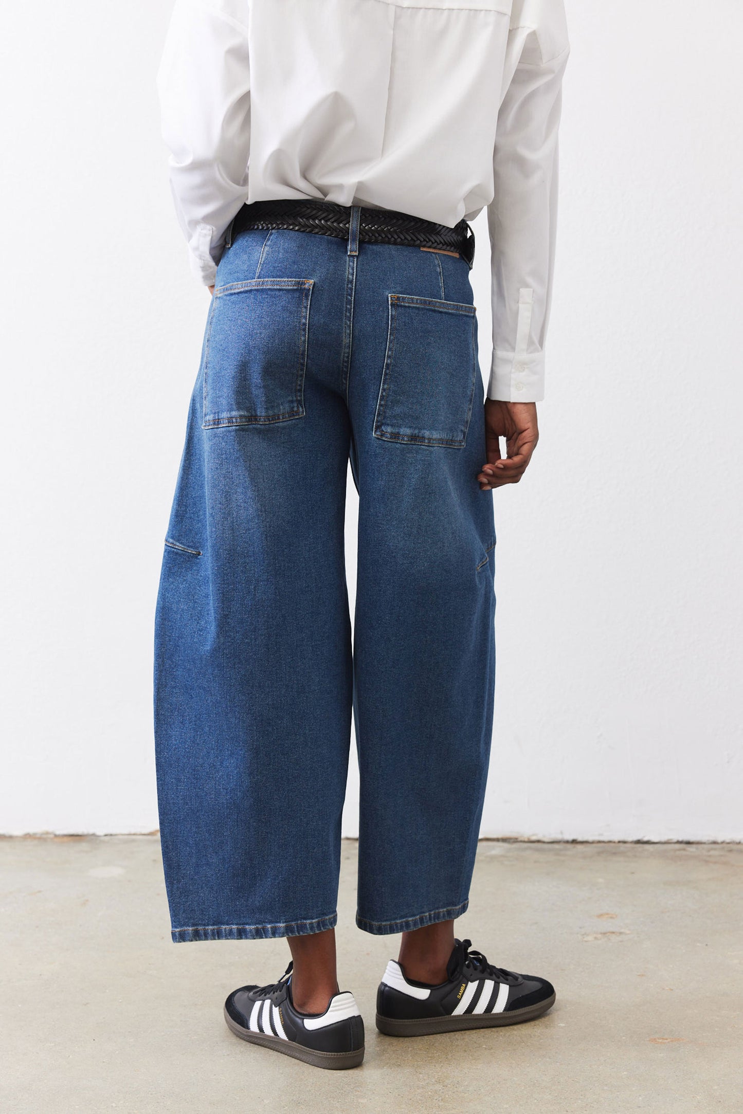 The Wide Barrel Leg Jeans