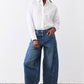 The Wide Barrel Leg Jeans