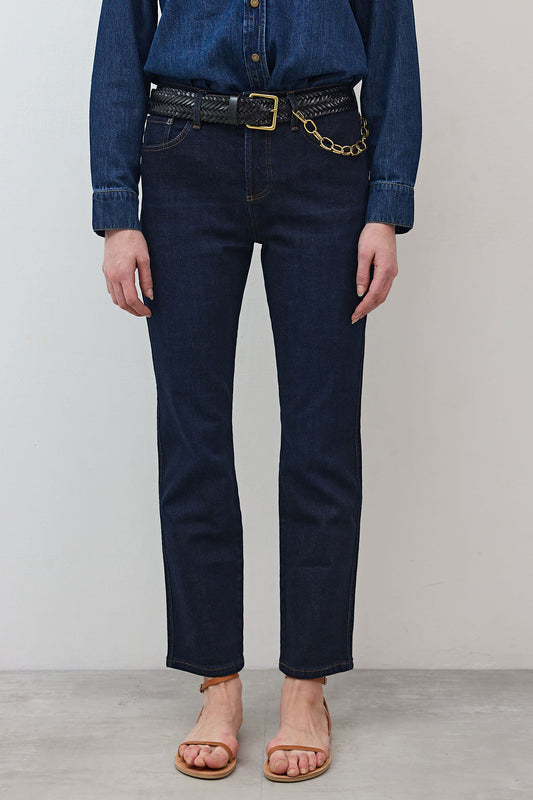 The Crop Mid-Rise Straight Jeans