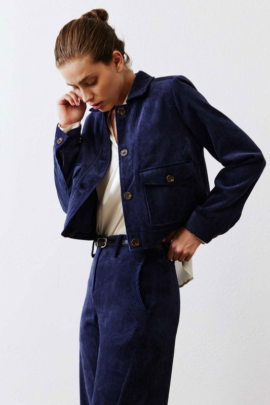The Cropped Corduroy Chore Jacket