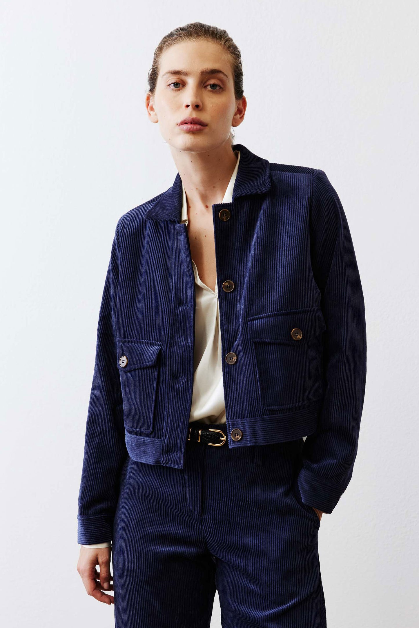 The Cropped Corduroy Chore Jacket