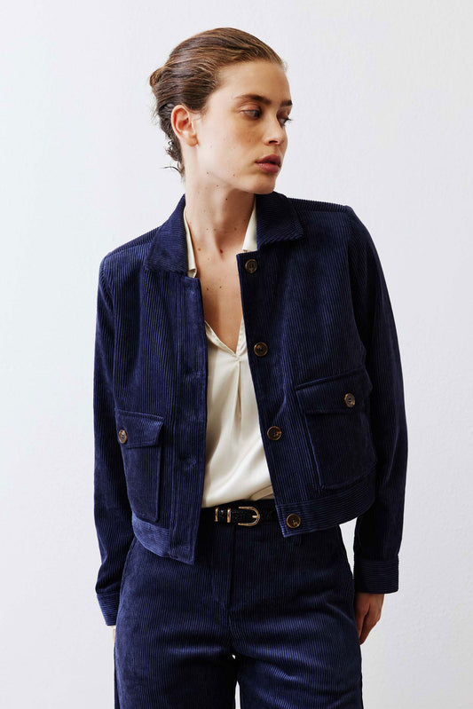 The Cropped Corduroy Chore Jacket