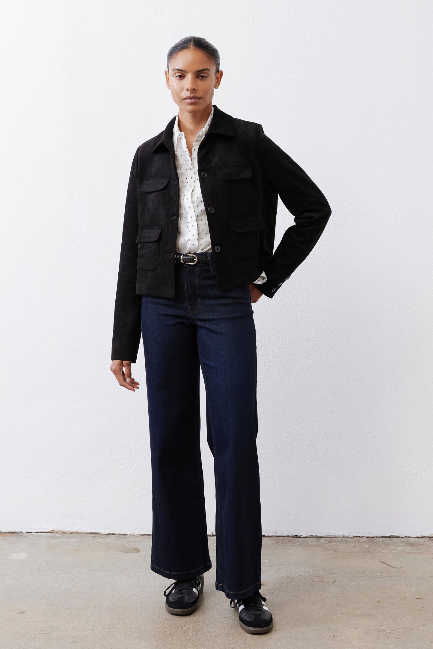 The Cropped Suede Jacket