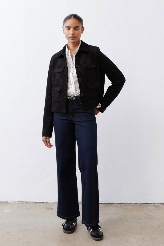 The Cropped Suede Jacket