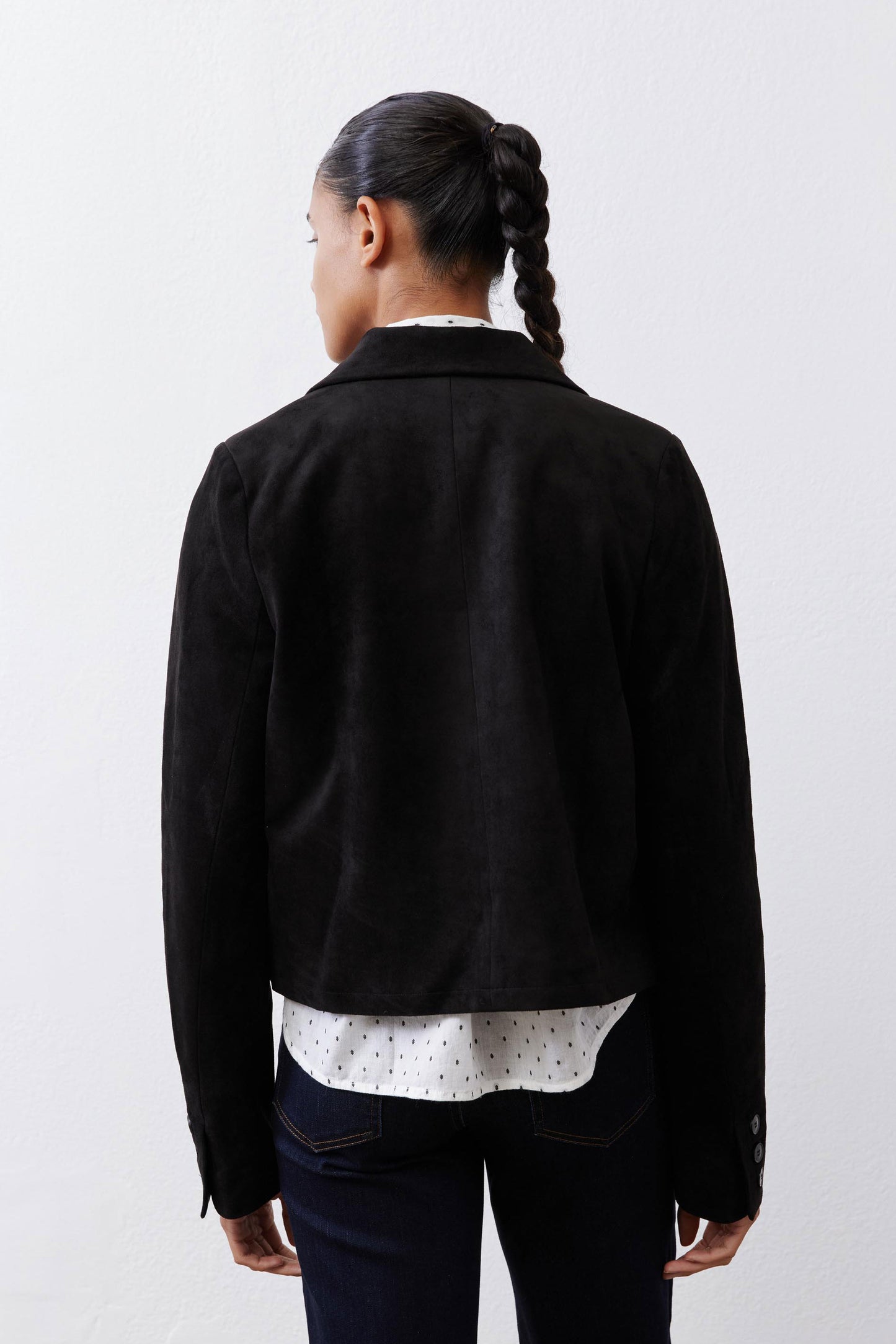 The Cropped Suede Jacket