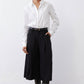 Cropped Wide Leg Pleat Pants