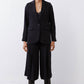 Cropped Wide Leg Pleat Pants