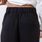 Cropped Wide Leg Pleat Pants