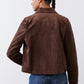 The Cropped Suede Jacket