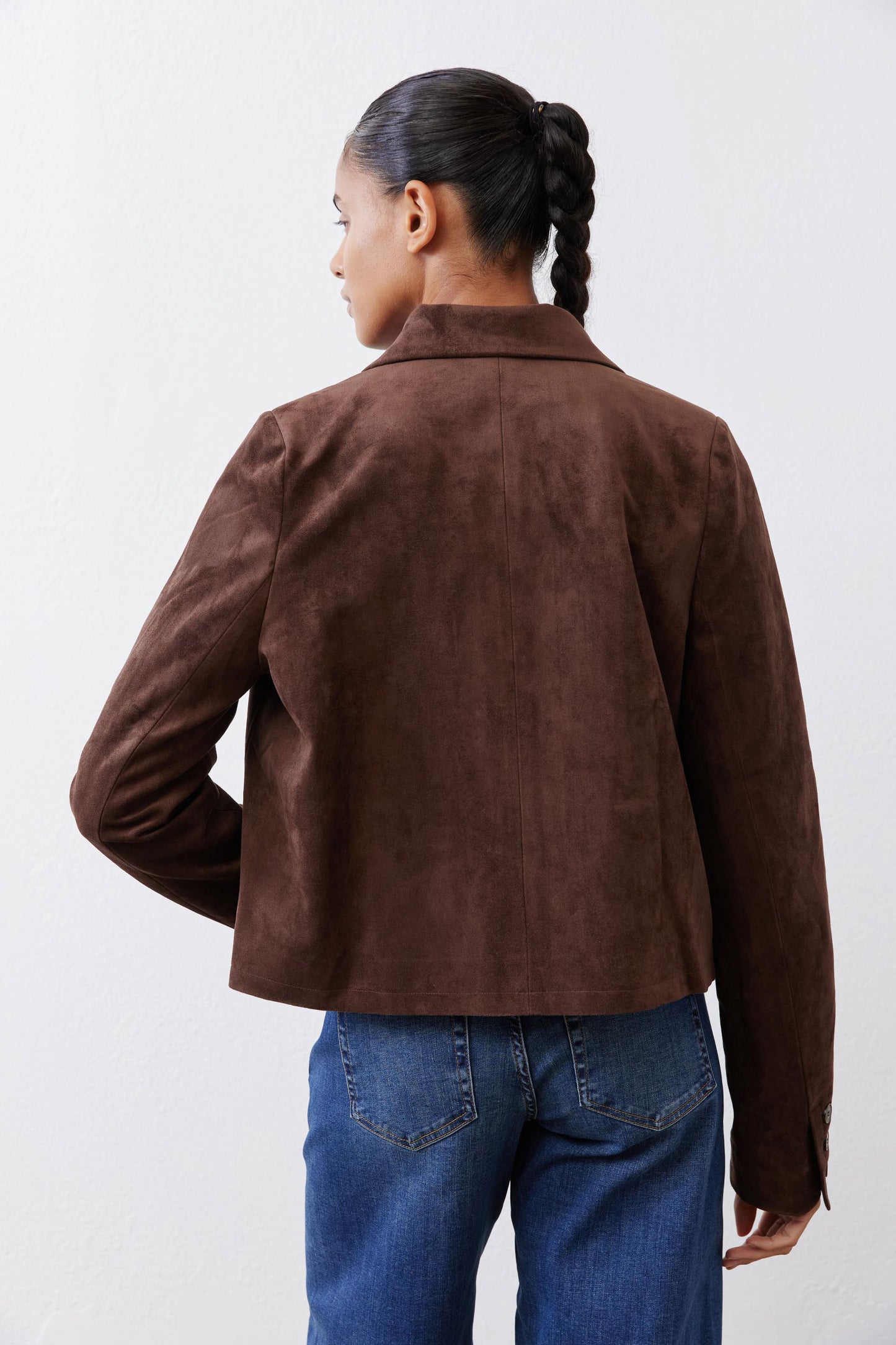 The Cropped Suede Jacket