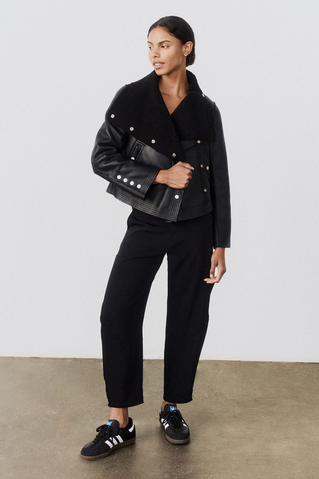 The Cruiser Reversible Shearling Moto Jacket