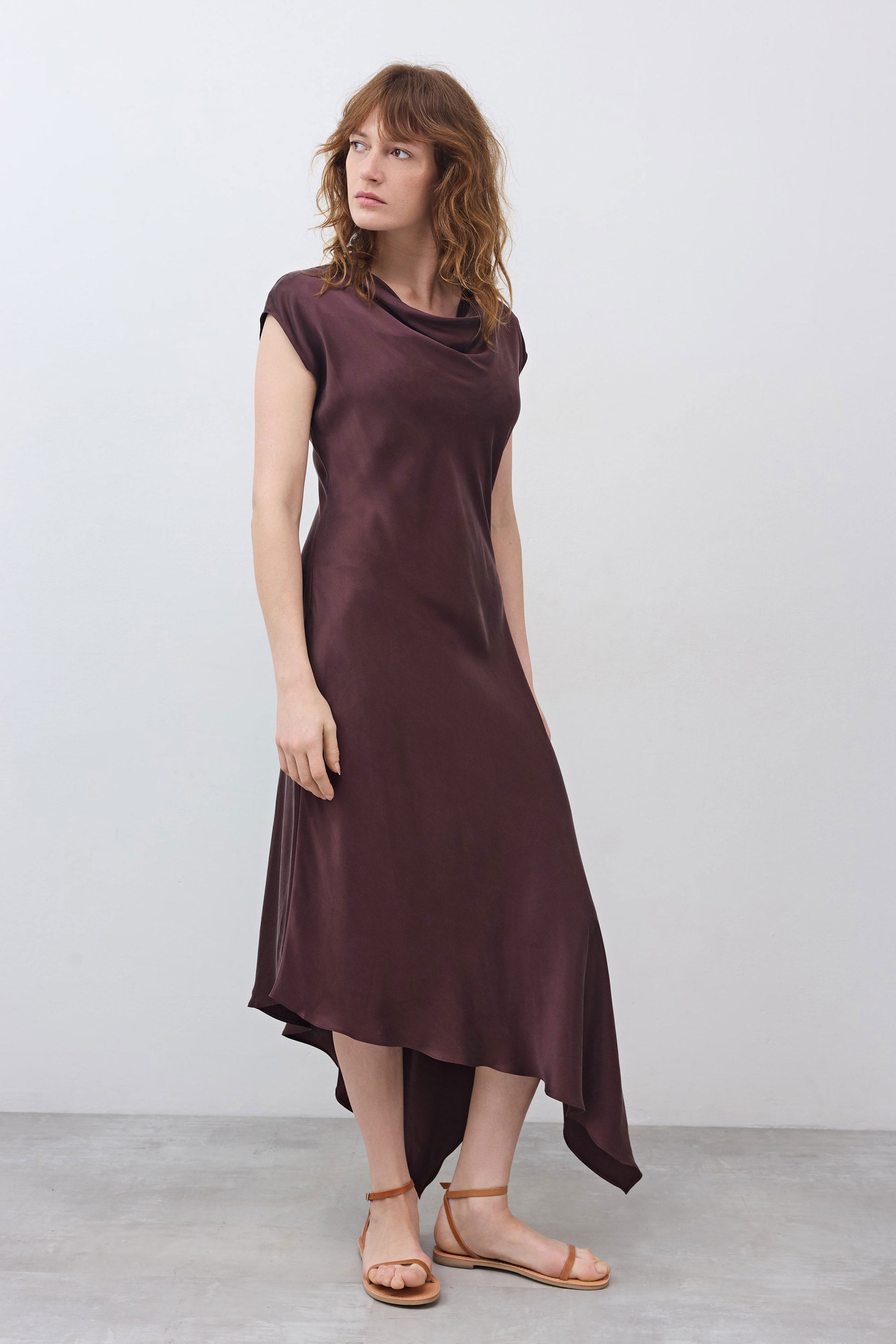 bias cut silk dress Cut on Bias Silk Dress Fudge / 14