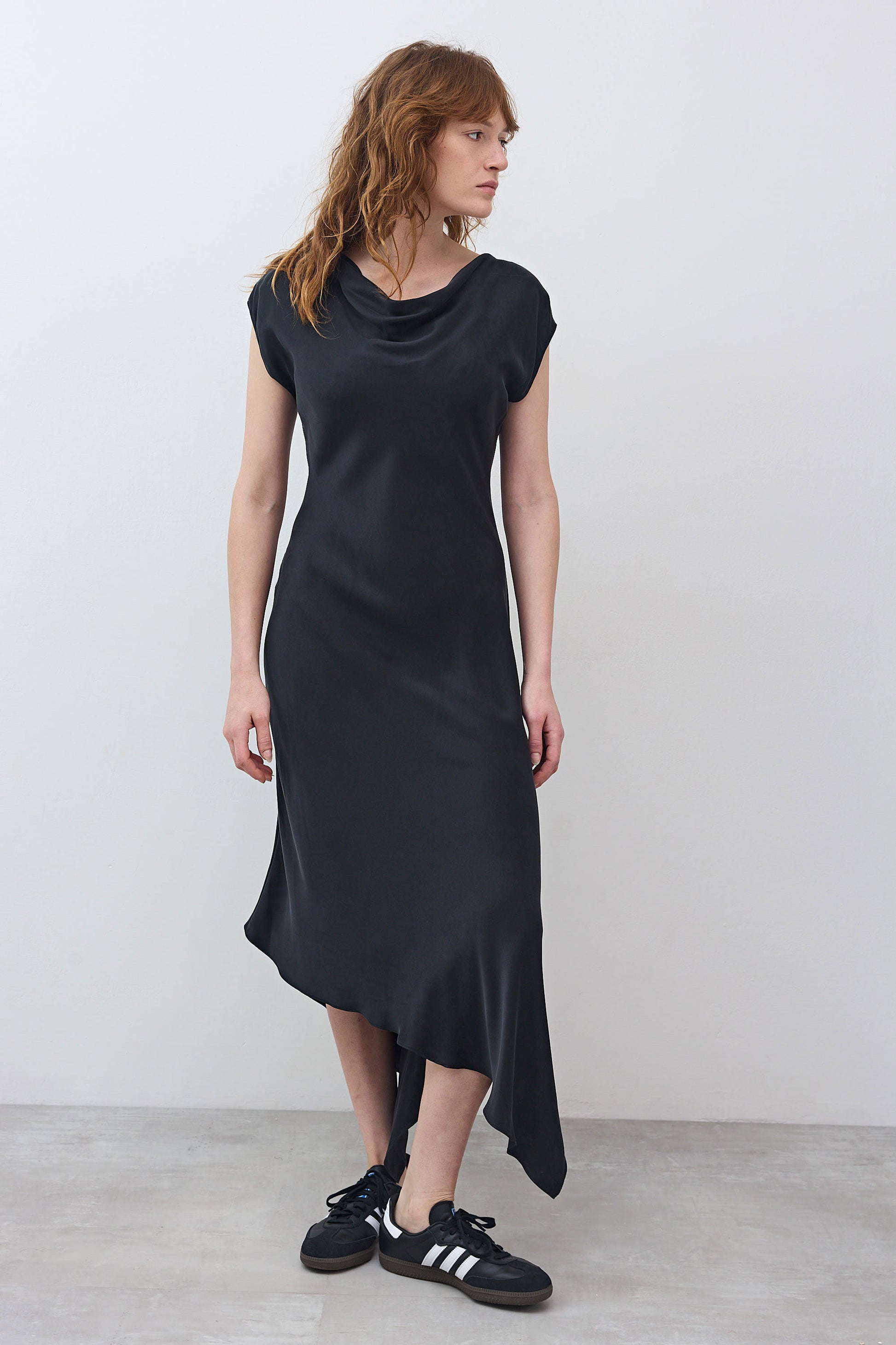 Cut on Bias Silk Dress Black / 12 Cut on Bias Silk Dress Black / 12
