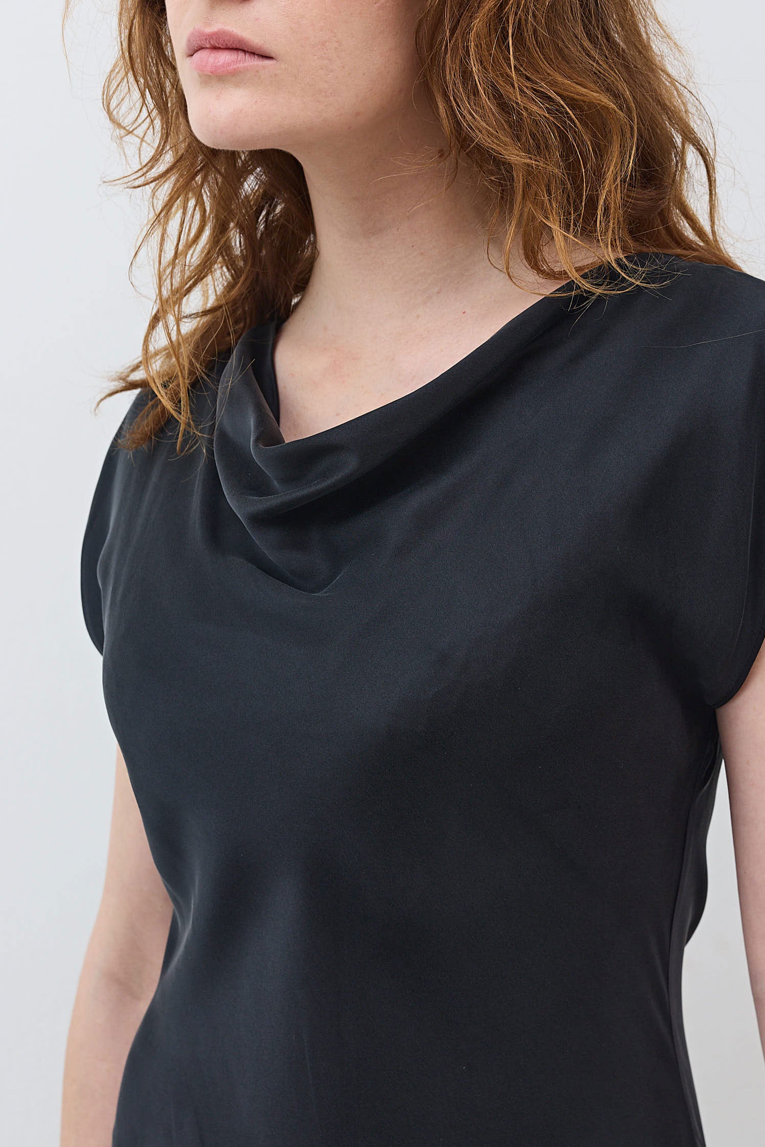cuts dress Cut on Bias Silk Dress Black / 12