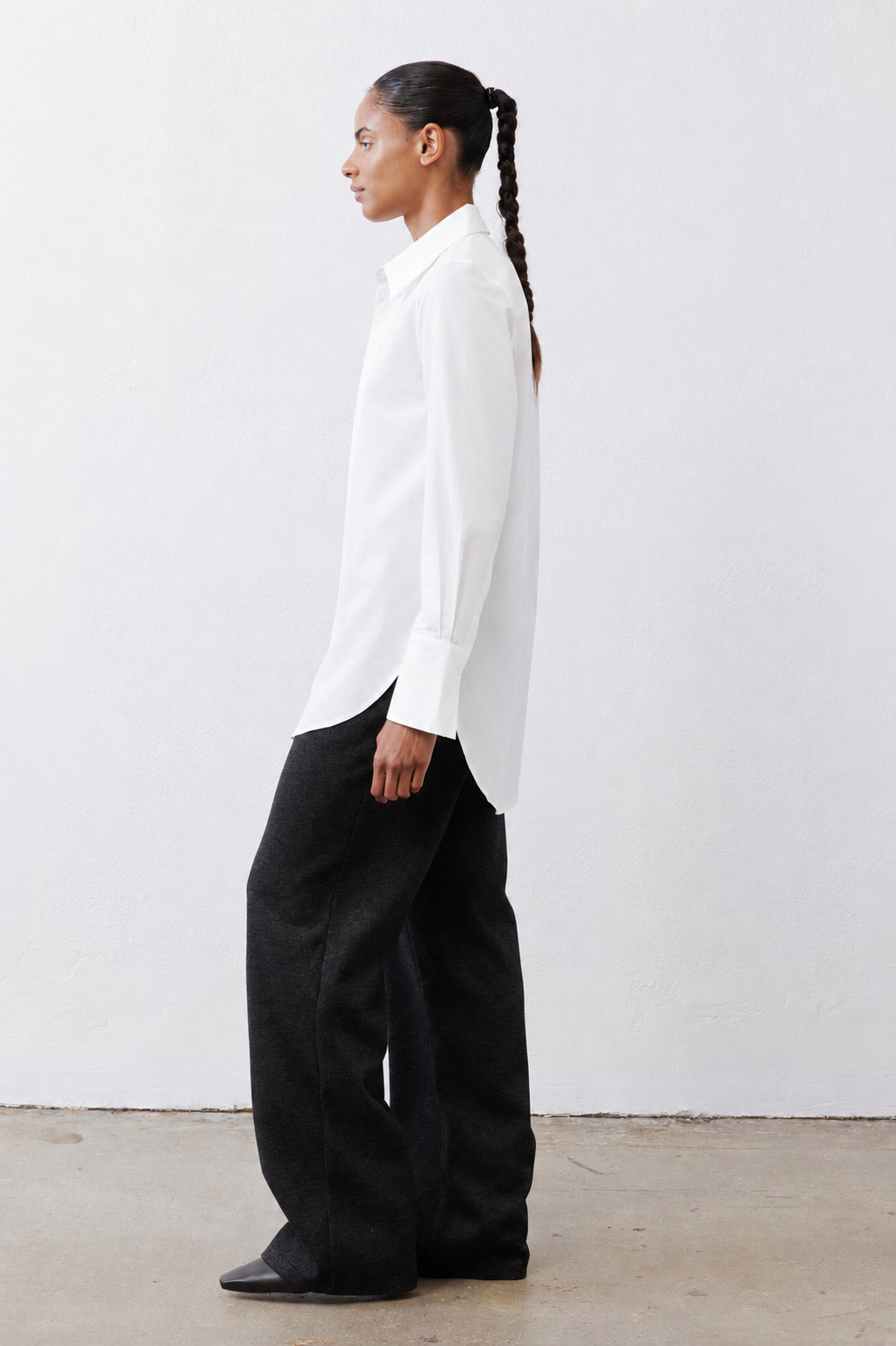 Dart Out Tailored Button Down Poplin Tunic