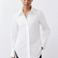Dart Out Tailored Button Down Poplin Tunic
