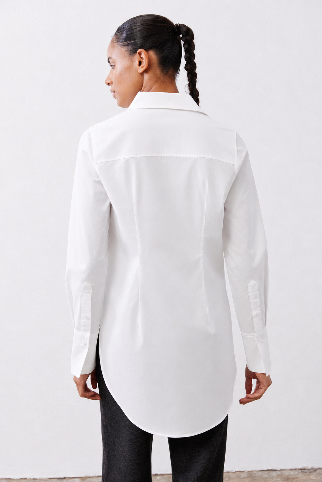Dart Out Tailored Button Down Poplin Tunic